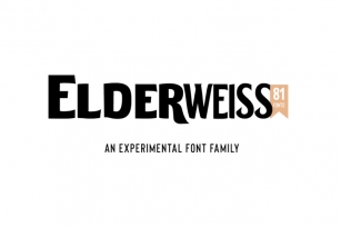 Elderweiss-An Experimental Sans Serif Font Download