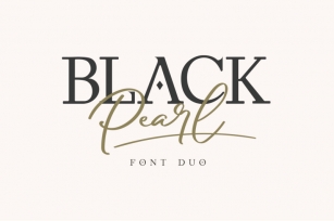 Black Pearl Font Duo Font Download