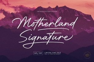 Motherland Signature Font Download