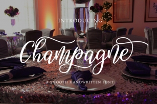 Champagne script Font Download