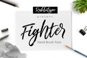 Fighter Brush OFF 75% Font Download