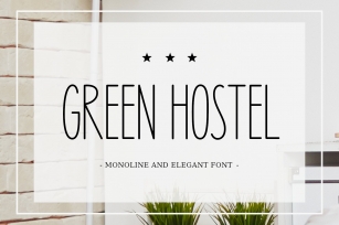 Green Hostel Font Download
