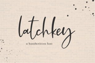 Latchkey Script Font Download