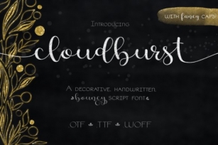 Cloudburst Font Download