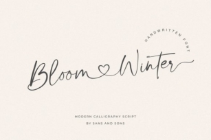 Bloom Winter Font Download