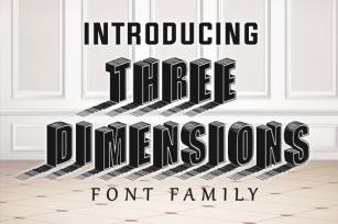 Three Dimensions Font Download