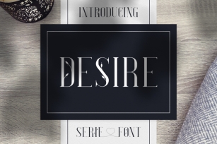 Desire - Luxury Serif Font Font Download