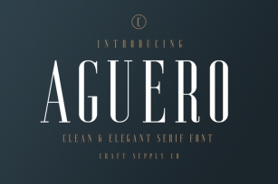 Aguero Serif - Clean & Elegant Font Font Download