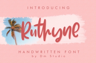 Ruthyne - Handwritten Font Font Download