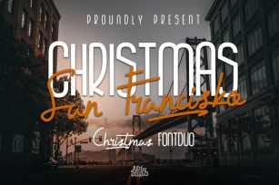 Christmas San Francisko Font Duo Font Download