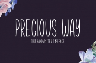 Precious Way Typeface Font Download