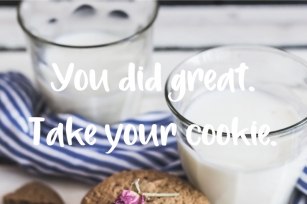 Milk and Cookies. Cute brush Font. Font Download