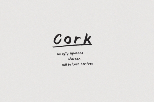 Cork Font Download