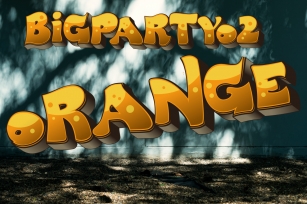 BigPartyO2-Orange Font Download
