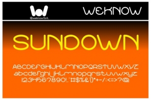 Sundown Sunrise Font Download