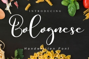 Bolognese // Tasty Script Font Font Download