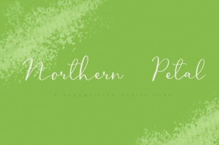 Northern Petal  a casual script font Font Download