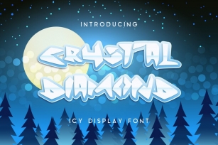Crystal Diamond Icy Display Font Font Download