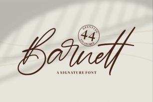Barnett - Signature Font Font Download