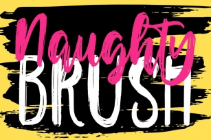 Naughty - Script brush Font Download