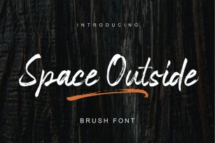 Space Outside | Casual Brush Font Font Download