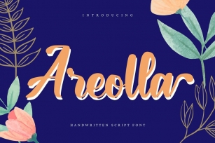 Areolla | Handwritten Script Font Font Download