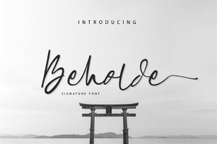 Beholde Signature Font Font Download