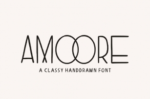 Amoore - A Classy Handdrawn Font Download