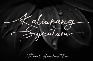 Kaliurang Signature Font Download
