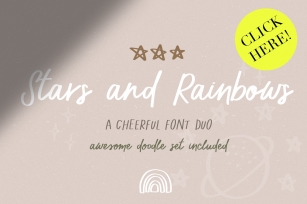 Stars and Rainbows Combo Font Download