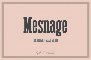 Mesnage Slab Serif Font Download