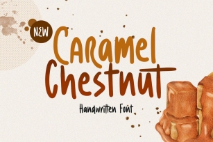 Caramel Chestnut - Handwritten Font Font Download