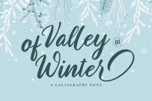 Valley of winter Font Download
