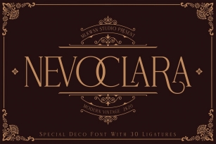 Nevoclara - Modern Display Vintage Font Download