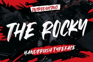 The Rocky Handbrush Typeface Font Download