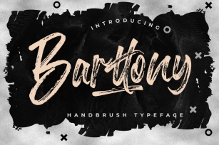 Barttony Handbrush Typeface Font Download
