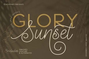 Glory Sunset Luxury Duo Font Download
