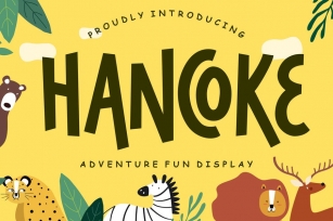 Hancoke Adventure Fun Display Font Download