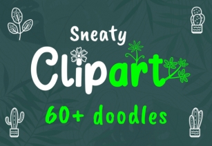 Sneaty Clipart Font Download