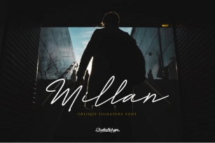 Millan | Oblique Signature Font | Font Download