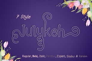 Julykeh handmade 7 Style Font Font Download