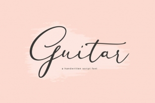 Guitar- A Handwritten Script Font Download