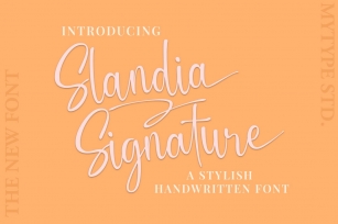 Slandia Signature Font Download