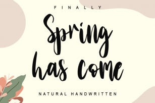 Spring has come Font Download