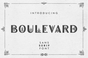 Boulevard - Sans Serif Font Font Download