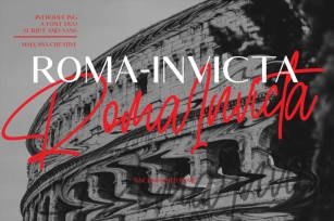 Roma Invicta Font Duo Script Sans Font Download