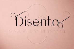 Disento Sensual Ligature Sans Serif Typeface Font Download