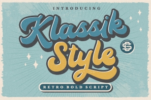 Klassik Style Retro Bold Script Font Download