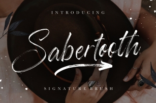 Sabertooth Signature Brush Font Download