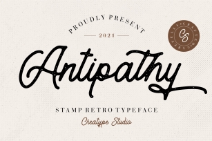 Antipathy Stamp Retro Font Download